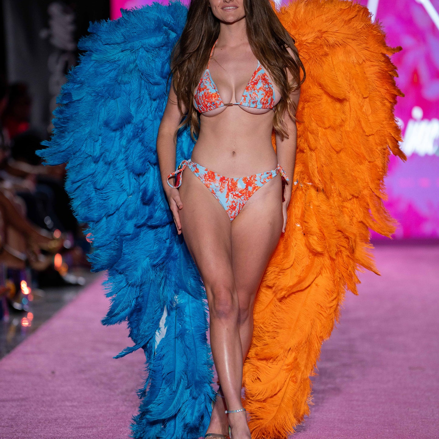 Orange and Blue Angel Wings