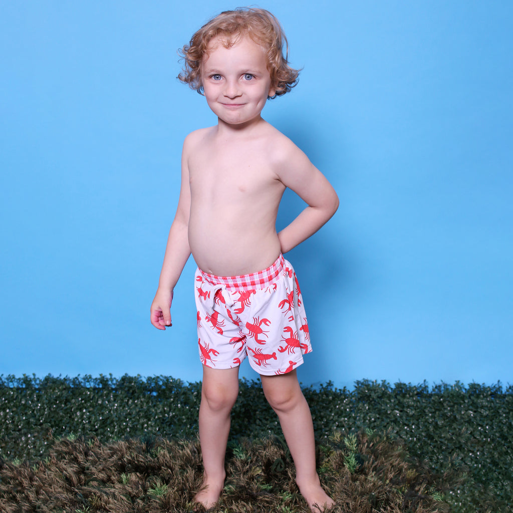 Kids Lobster Swim Trunks