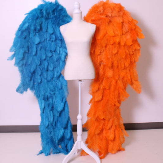 Orange and Blue Angel Wings