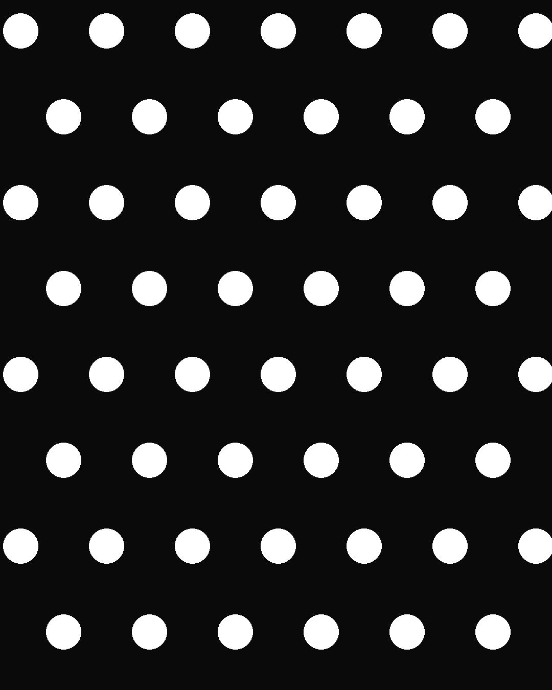 Black and white polka dots — Krissy King couture line, Paris Fashion Week October 2026